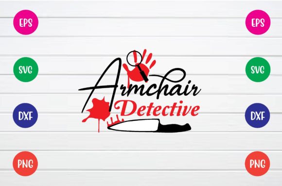 Armchair Detective SVG: Graphics for Mystery Crafts