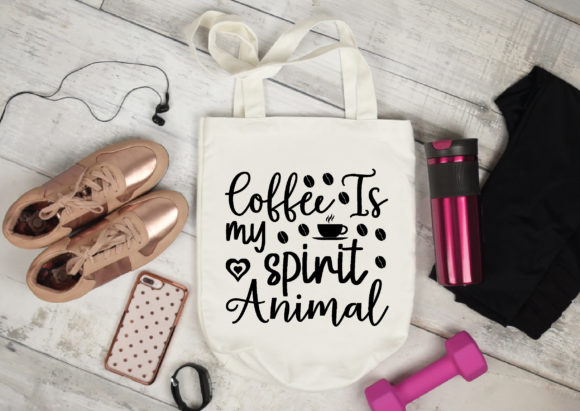 Coffee is My Spirit Animal SVG for Crafts & Graphics