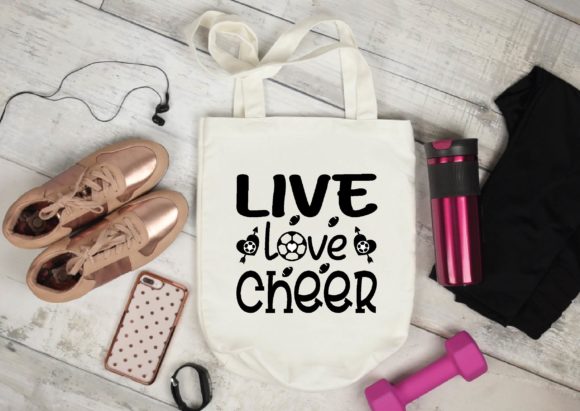 Live Love Cheer Svg: Graphics for Local Crafts Branding