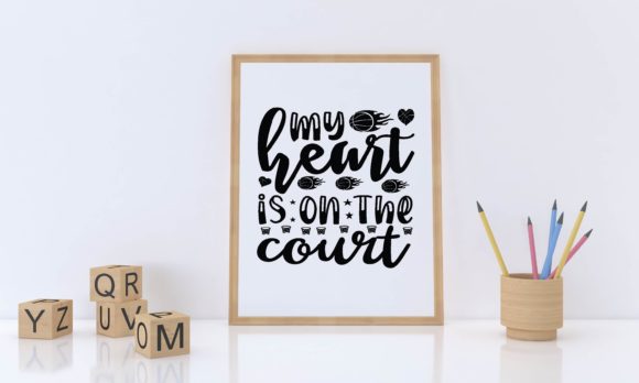 My Heart is on the Court Svg: Graphics & Crafts Review