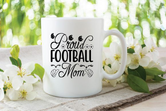 Proud Football Mom SVG for Crafts and Graphics